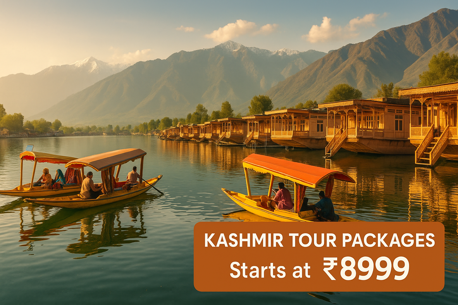 kashmir tour package at 8999